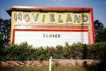 drive-in, Movieland, Closed, Signage, marquee