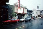 Clay Street Theater, Fillmore Street, rain, rainy, wet, street