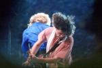 Jimmy Page, Robert Plant, Live Aid Benefit Concert, JFK Stadium, 1985