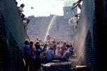 Water Spray, hot, cooling off, Spectators, Audience, People, Crowds, JFK Stadium, Live Aid Benefit Concert, 1985, EMCV01P09_09