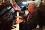 Eva Krutein, Woman playing the Piano, keys, keyboard