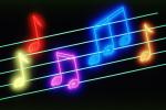 Colorful Musical Notes, Treble Clef, EMSV01P01_01