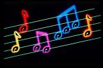 Musical Notes, Colorful, Treble Clef, EMSV01P01_07