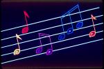 Musical Notes, Colorful, Treble Clef, EMSV01P01_12