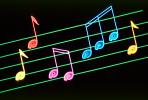 Musical Notes, Colorful, Treble Clef, EMSV01P01_13