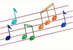Musical Notes, Colorful, Treble Clef, EMSV01P01_14
