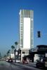 Blank Billboard, 200 foot high banner, Sunset Blvd, Hollywood, highrise building