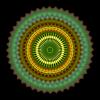 Green Wheel Mandala, Dreamcatcher, EPMD01_011