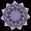 Purple Bubbly Wet Eyes star Mandala, EPMD01_017B