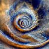 Spirals of Water Waves reaching deep into the Spiral Center, Abstract, EPMD01_058