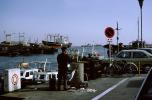 Man Painting, Docks, Harbor, Kobe, Japan, EPPV01P02_11