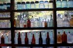 Glass Bottles, jars, shelves, Petaluma, ESAD01_046