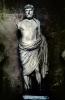 Statue of a Man, robes, armless, beard, chest, ESAV03P11_19