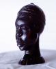 African Bust, Face Sculpture, Ebony, Liberia, ESSV01P01_12