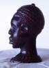 African Bust, Face Sculpture, Ebony, Liberia, ESSV01P01_13