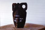 African Bust, Face Sculpture, Ebony, Liberia, ESSV01P01_15