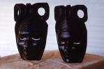 African Bust, Face Sculpture, Ebony, Liberia, ESSV01P01_16