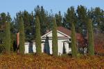 autumn, fall colors, building architecture, winery, Sebastopol, Sonoma County, FAVD01_164