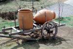 Jugs, barrels, porcelain, cart, antique, historical, wheel, FAWV02P03_01