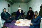 Men, eating, bread, supper, sitting, Samarkand, FDAV01P07_05