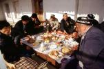 Men, eating, food, sitting, Samarkand, FDAV01P07_15