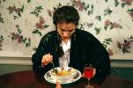 Woman Eating, Soup Bowl, wallpaper