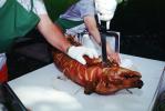 Roasted Pig, Roast, Knife, Chopping Head, FDNV02P02_15