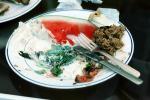 Half Eating Plate, Watermelon, Rice, Lettuce, Knife Fork, Plate, FDNV02P03_11