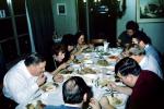 Table Setting, dinner, eating, woman, men, feast, 1950s