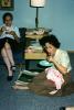 Woman, Eating, Carpet, 1960s, FDNV03P02_06