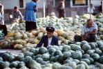 Watermelons, Melons, Men, Male, Samarkand, Uzbekistan