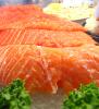 Raw Salmon  Fish Steaks, Fillet, Supermarket Aisles, FGND01_027