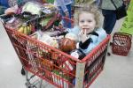 Girl in Shopping Cart, supermarket, FGND01_037