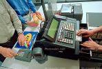 Cash Register, Convenience Store, C-Store, Snack Food, Money, Cash Transaction, Cashier, hands, keypad, FGNV02P04_09.3542