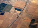 over the Central Valley, near Fresno, Aqueduct, Central California, patchwork, checkerboard patterns, farmfields, FMND01_219