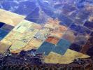 over the Central Valley, near Fresno, patchwork, checkerboard patterns, farmfields, FMND01_231