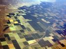 over the Central Valley, near Fresno, Aqueduct, Central California, patchwork, checkerboard patterns, farmfields, FMND01_238