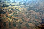 over the Central Valley, near Fresno, patchwork, checkerboard patterns, farmfields, FMND01_245
