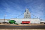 Windrower, Quonset hut, Jon Deere Swather, Grain Silos, elevator, Amarillo, Texas