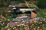 Bench, Rake, Leaves, Table, fall colors, Autumn, FMND02_106