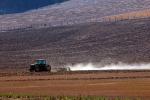 Tractor Plowing the Fields, soil, dirt, dust