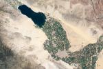 Salton Sea, California, Endorheic Lake, patchwork, checkerboard patterns, farmfields