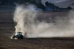 Tractor, plowing, tilling, dust, dusty, FMND03_217