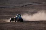 Tractor, plowing, tilling, dust, dusty, FMND03_220