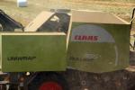 Tractor, baling hay, rolls, dust, dusty, Uniwrap, Rollant, CLAAG, FMND03_236
