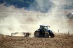 Tractor, Tilling, Plowing, Dust, Summer, FMND03_244
