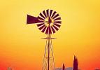 Eclipse Wind Mill, pump, propeller, abstract, surreal