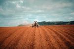 Tractor Pulling Rotary Disk Plow, Coastal Santa Cruz County, California, Dirt, soil, FMNV01P10_16.0948