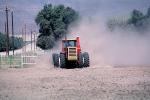 Versatile 850 Tractor, Rotary Disk Plow, dust, mechanization, heavy equipment, Coachella, California, Dirt, soil