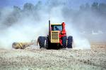 Versatile 850 Tractor, Rotary Disk Plow, dust, mechanization, heavy equipment, Coachella, California, Dirt, soil, FMNV02P01_12